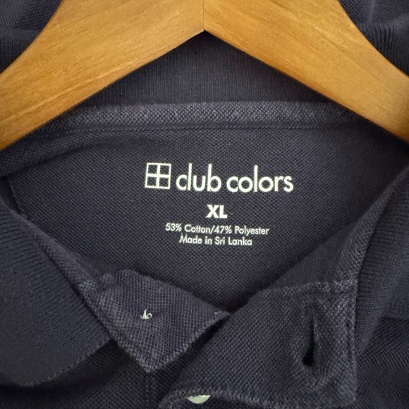 Men’s Georgia Tech navy blue embroidered logo collared polo SS collar shirt XL - Picture 3 of 4